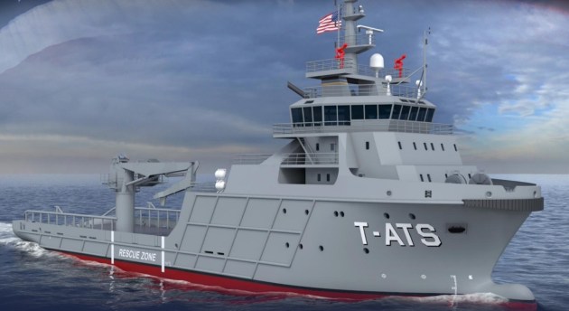 The US Navy&rsquo;s Towing, Salvage and Rescue Ship (T-ATS) to be constructed by Austal USA. (Supplied)