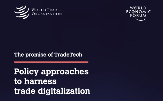 A World Trade Organisation and World Economic Forum report says pairing emerging technologies with international policy coordination could propel global trade and accelerate economic recovery.
