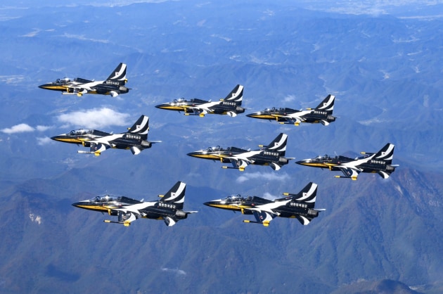 Republic of Korea Air Force Black Eagles. (Supplied by AMDA)