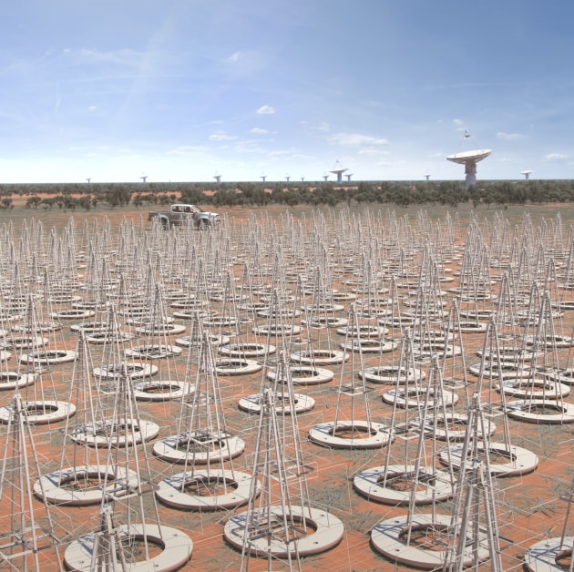Hundreds of thousands and eventually up to a million low-frequency antennas will be located in Western Australia. (SKA Observatory)