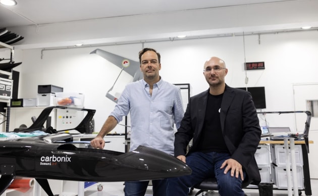 (L to R) Carbonix CEO Philip van der Burg and founder Dario Valenza. (Carbonix)