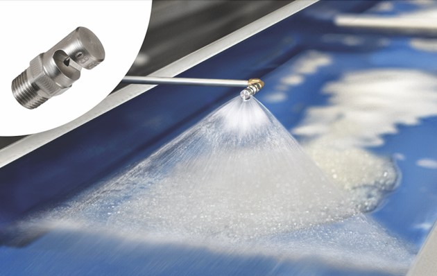 Exair has added a new product to its range of close quarters spray nozzles &ndash; the 1/8 NPT FloodStream Liquid Atomising Spray Nozzle &ndash;&nbsp;ideal for cooling, coating, or cleaning products within the food and beverage industry.
Source: Exair