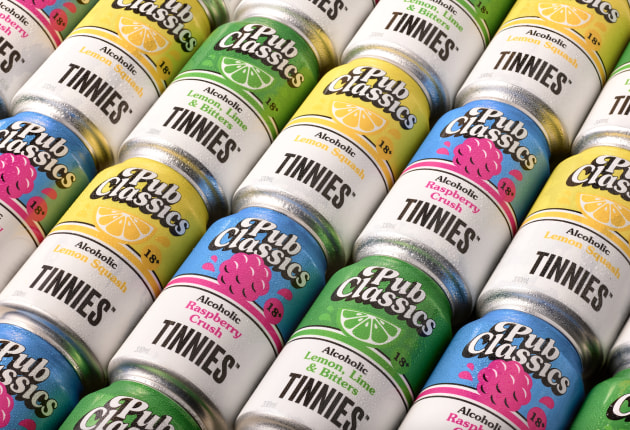 Coles Liquor has launched a new range of pub fare inspired drinks from its Tinnies Beer brand. Alcoholic Pub Classics are a range of ready-to-drink brews that come in Lemon Squash, Lemon Lime & Bitters, and Raspberry Crush flavours.
Source: Coles Liquor