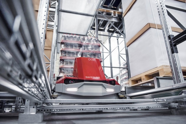 Swisslog states its PowerStore high density shuttle system is ideally suited to food and beverage applications with fewer unique products, and a requirement for high throughput.
Source: Swisslog