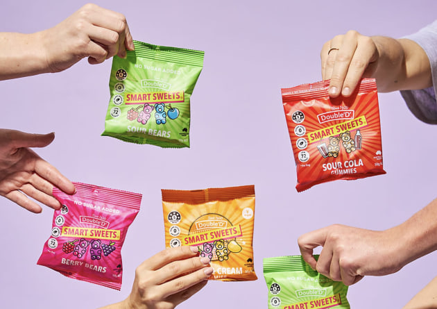 Double &lsquo;D&rsquo; Sweets has landed in Aldi stores nationwide, with its better-for-you Smart Sweets joining the supermarket&rsquo;s core range.
Source: Double &lsquo;D&rsquo; Sweets