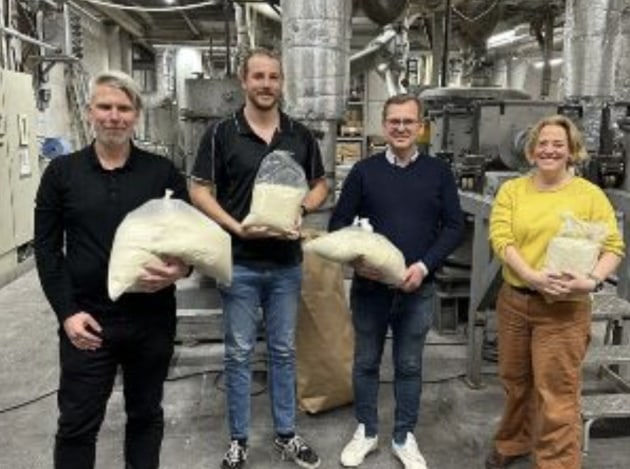 Wide Open Agriculture production team with lupin fibre.