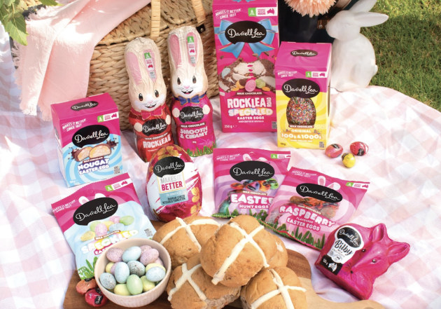 Australian confectionery company, Darrell Lea, has stocked up on its Easter range as the Easter Bunny approaches, with products now available in retailers nationwide.
Source: Darrell Lea