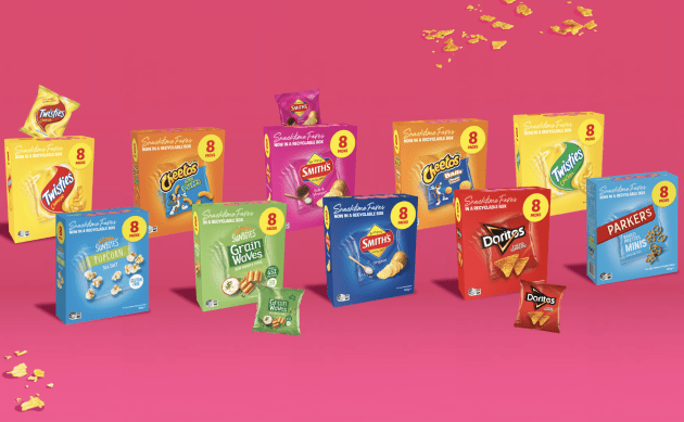 PepsiCo Australia has rolled out changes to its snack multipack range, increasing the number of individual packs from six to eight and transitioning the outer packaging to recyclable cardboard.
Source: PepsiCo
