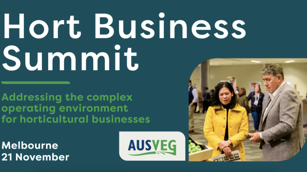 The Hort Business Summit is back for 2025, taking place in Melbourne on 21 November and bringing together industry leaders and growers from across Australia to discuss the challenges and opportunities facing the horticulture sector.
Source: AUSVEG