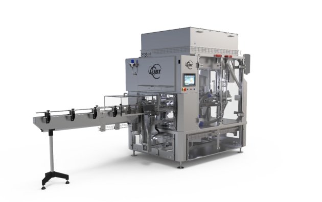 The new SeamTec for Powder handles infant formula cans with both conventional Peel Off Ends (POE) and Deep Drawn Ends (DDE) to meet the demands for more flexible packaging. Image: JBT, PLF International