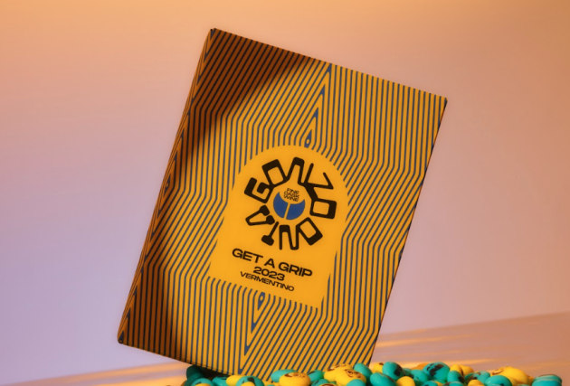 Get A Grip is a tropical wine, featuring notes of apricot creamsicle, ginger spice and lemongrass.
