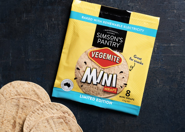 The Simson&rsquo;s Pantry Vegemite Mini Wrap is available exclusively at Coles Supermarkets.