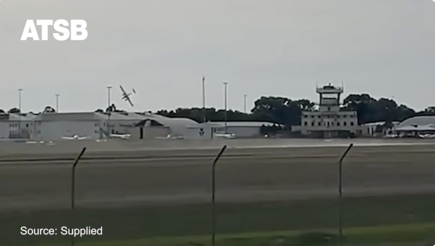 This ATSB animated explainer walks through the Parafield DA42 accident. (ATSB)