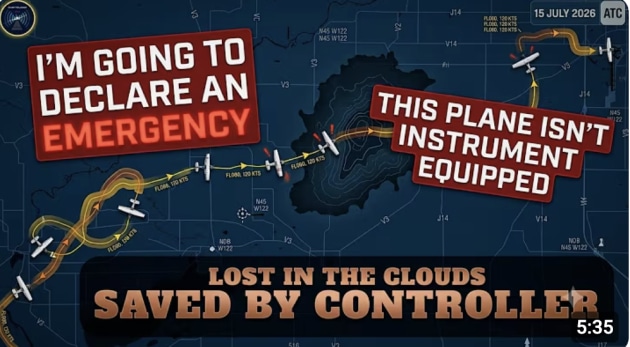 After declaring an emergency, the pilot told air traffic control he was struggling to keep the aircraft upright.