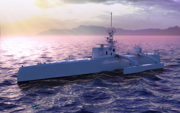 Just as the Loyal Wingman complements and protects F-35s, a fleet of USVs could complement and protect manned ships. 
DARPA