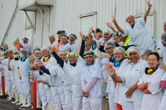 Sealord employees. (Image source: Sealord)