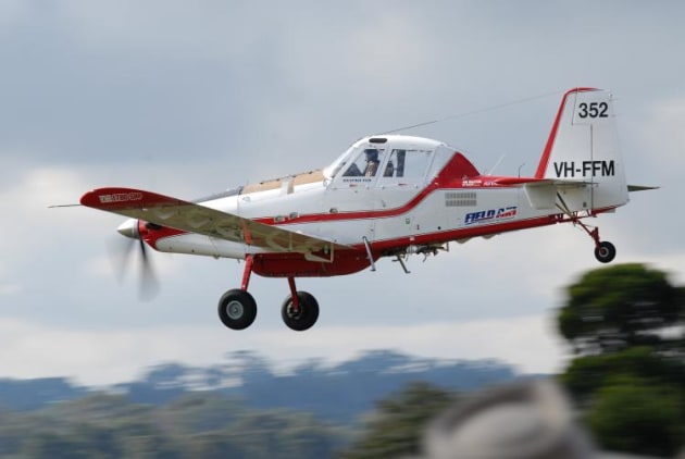Many aerial ag companies also operate Single Engine Air Tankers (SEAT) and their association has welcomed the announcement of more funding. (Steve Hitchen)