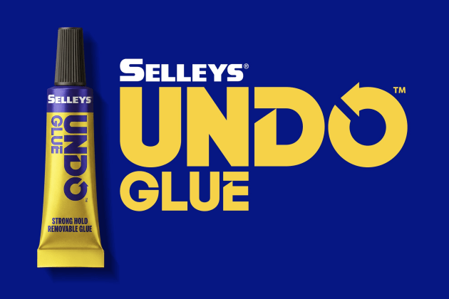 Selleys&rsquo; Undo Glue features packaging designed by Bulletproof to communicate its twist-to-remove adhesive mechanism.