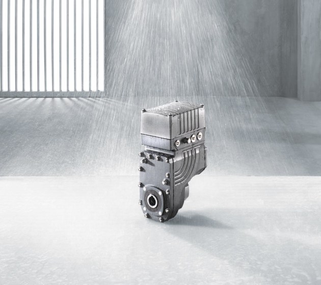 SEW-Eurodrive - the IP66 enclosure is protected against direct, high-pressure water jets.