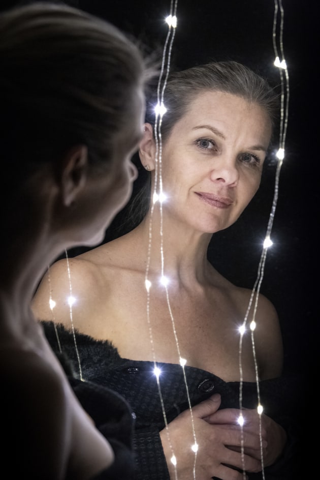 This portrait of my friend Sheree was made using cheap LED lights that can be bought online for as little as $10. I attached the LEDs to a mirror and then photographed Sheree in the reflection. Each LED represents a tiny point of light, but because there are dozens of LEDs all approaching the subject from different angles, the effect is a rather soft light. Nikon D810, Nikon 70-200mm f2.8 lens @ 105mm. 1/100s @ f5.6, ISO 6400.