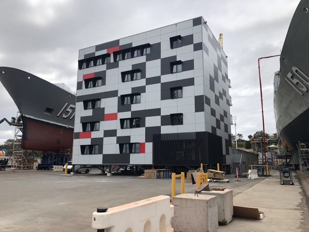 BAE's new shipside tower at Henderson. Credit: BAE