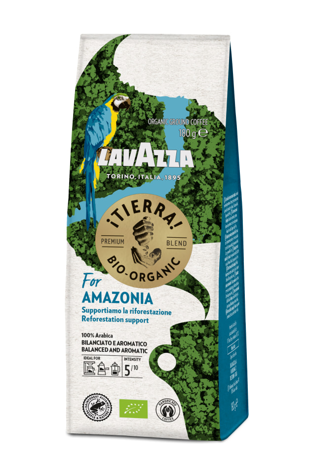 Lavazza has created a new organic and Rainforest Alliance endorsed coffee &iexcl;Tierra!, which is available in three blends. The three flavour profiles available are &iexcl;Tierra! for Planet, &iexcl;Tierra! for Africa and &iexcl;Tierra! for Amazonia, with each celebrating the diverse flavours from the regions.