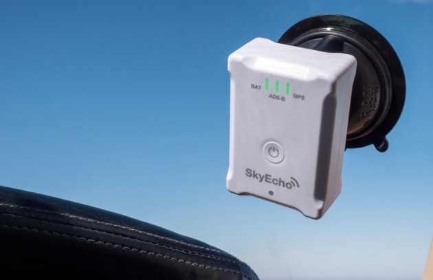 SkyEcho II electronic conspicuity (EC) device is a one option under the ADS-B rebate program. (Bas Scheffers)