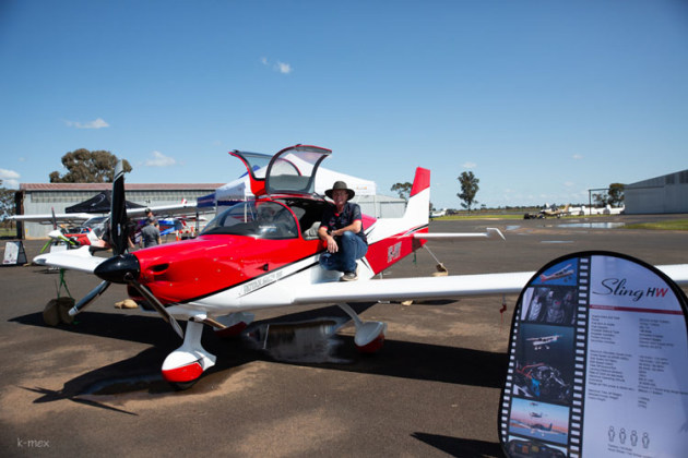 Several LSAs were on the apron for inspection including the South African Sling. (Kathy Mexted)