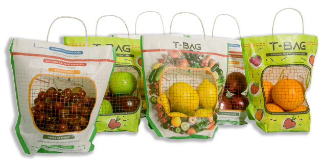 T-Bag uses a natural, heat-sealable paper system adapted from mask production lines to cut raw materials by 50%.