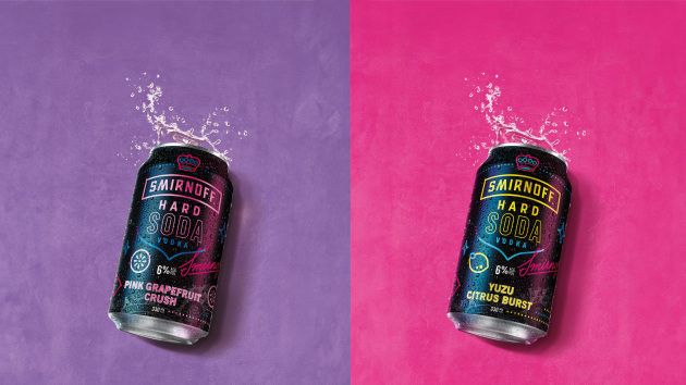 Smirnoff has launched two new RTD ranges: Smirnoff Sodas and Smirnoff Hard Sodas, with five new flavours. Image: Diageo