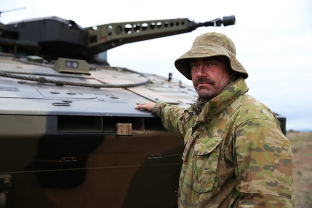 Corporal Joshua Bock, crew commander of Rheinmetall&rsquo;s Boxer CRV, during Exercise Chong Ju.
Defence