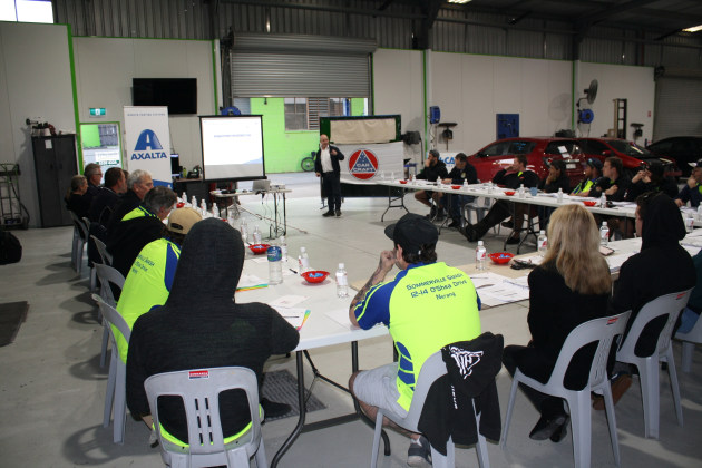 Axalta training with Sommerville Smash