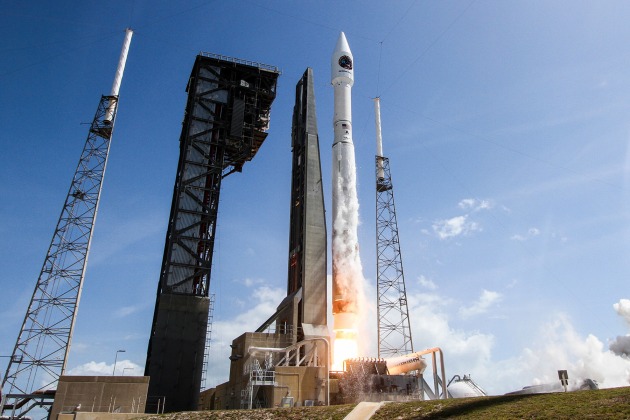 The manufacturing system may allow large structures to be built in space, saving the costs of launch. Credit: United Launch Alliance via US Department of Defense