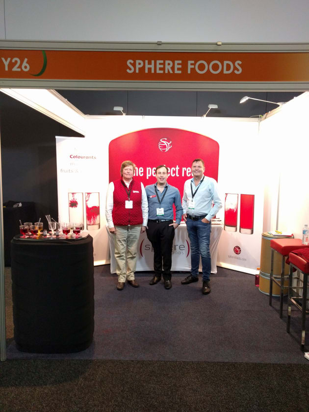 When American-based colourant company Sphere Foods concentrated and dried its natural colour about six years ago, it "opened up the world for us,&rdquo; says Jerry Judkins-Smith, principal at the company, noting the global push towards natural, low calorie, and vegetarian foods.  
Sphere&rsquo;s natural red has no flavour, no odour, and a five-year shelf life. It provides more depth of colour, so a little goes a long way. Derived from the hybrid, all-natural Rubired grape, the natural red finds use in such applications as bringing uniform colour to fruit and helping wineries with discolouration (browning).  
Largely a beverage-driven business (red wine and juice), Sphere and its colourings are now making their way into foods as well.