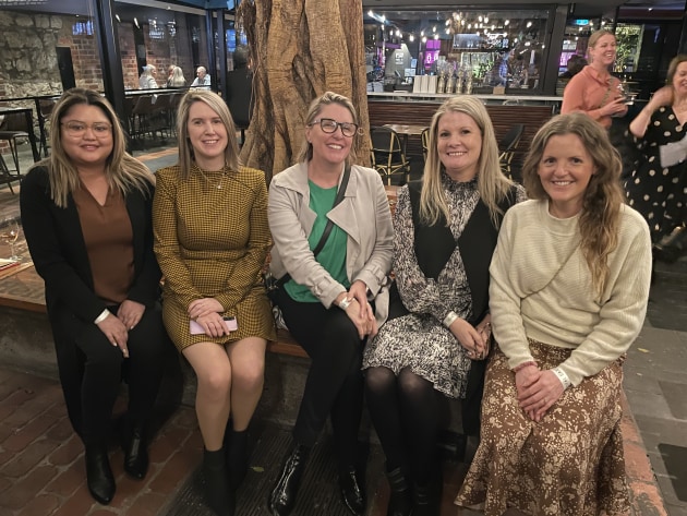 The Spicers team (from left): Cyndi Setia, Katherine Woodman, Sharon Dowsey, Kerri Turner, Sarah McMillan. Image: Print21