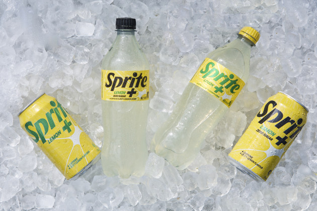 The Sprite Lemon+ range has a lemon zest flavour and contains caffeine. 
Image: Coca-Cola