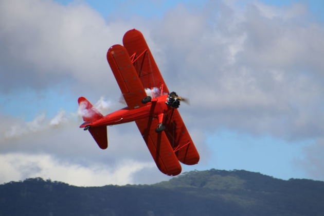 The escarpment west of Albion Park Rail makes a spectacular back drop for Wings over Illawarra. (Tony Crampton)