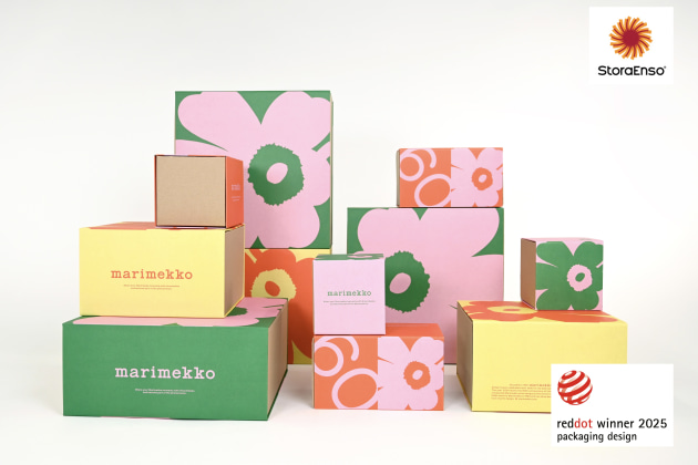 Stora Enso&rsquo;s recyclable Marimekko gift packaging wins Red Dot Design Award