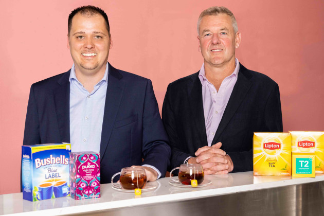 The world's largest tea company ekaterra has enlisted Stuart Alexander & Co as its Australian distribution with the goal of growing its supermarket share and developing new Our of Home channels. Ekaterra head of customer development Robby Lowrey (left) and Stuart Alexander & Co CEO Nick Nairn.