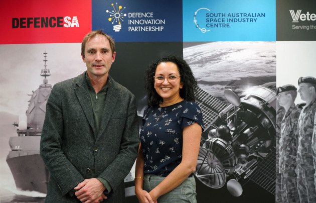 Defence Innovation Partnership Director Sumen Rai and Associate Director Dr Matthew Richmond.

Credit: DefenceSA