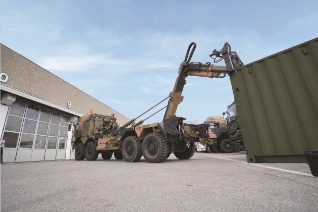 The system allows soldiers to remain protected in the truck. Credit: Supashock