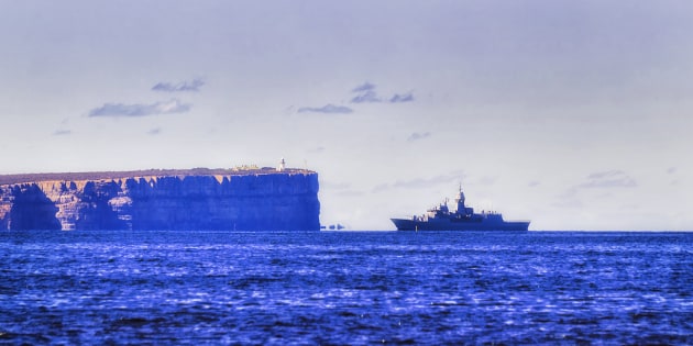 RAN patrol boat off Jervis Bay. (Supplied)