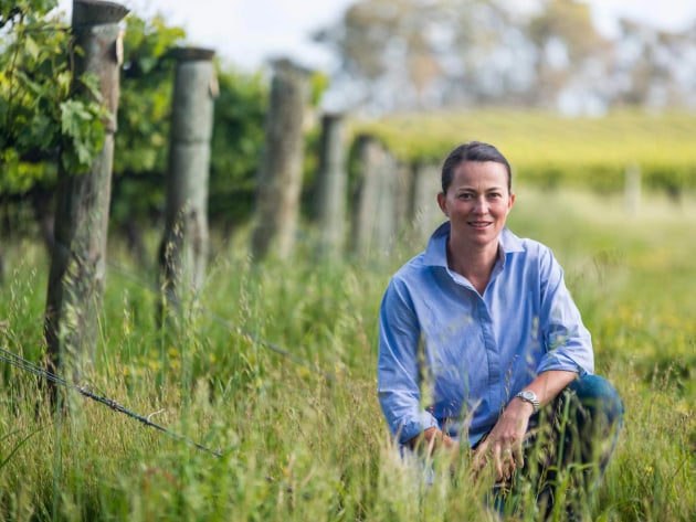 Susie Harris, Grindestone Vineyard. one of the Top 50 Vineyards of 2021. (Photo source: Vineyard of the Year Awards)