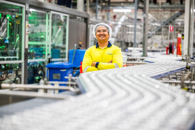 The can filling rate capacity is 90,000 cans per hour. Image: Suntory Oceania