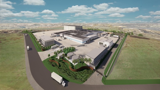 Artist's impression of completed build.