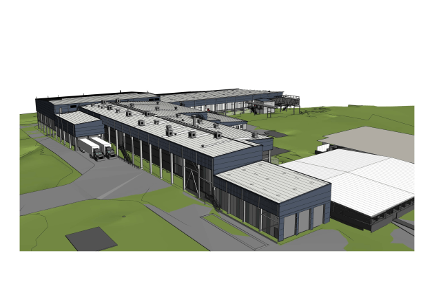 A 3D view of the Swickers Kingaroy Bacon Factory expansion.