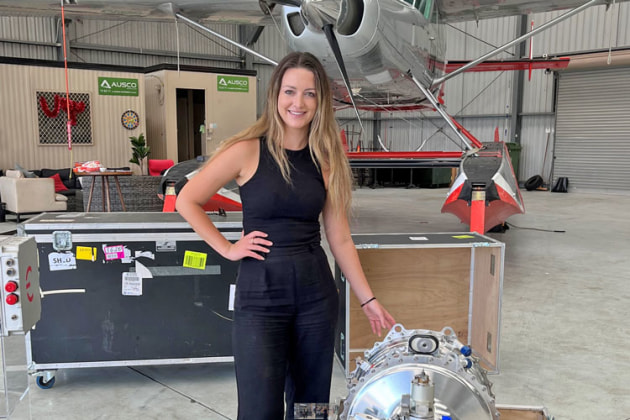 Swinburne University's new Founder in Residence Rachael Barritt, who is working on solutions for sustainable aviation. (Swinburne University)