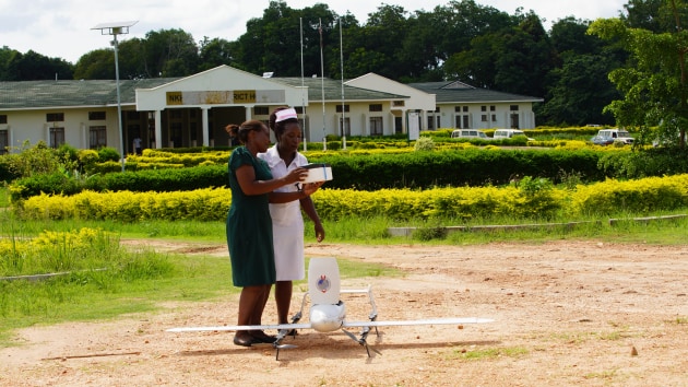 On the ground in Malawi during a recent campaign in support of COVID-19 effort. [Swoop Aero]