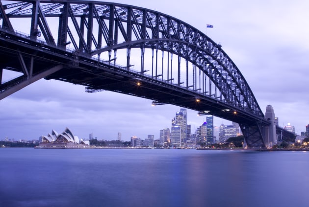 Sydney Harbour Bridge viewed from Milsons Point. The bridge is coated by AkzoNobel. Credit: International Paint (AkzoNobel)