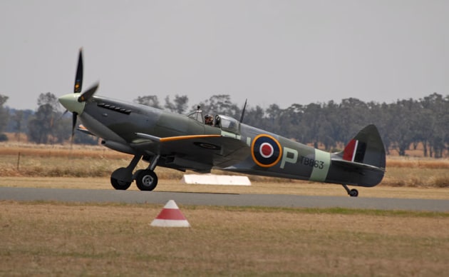 Temora's Mk XVI Spitfire is one of 11 warbirds donated to the Royal Australian Air Force. (Steve Hitchen)